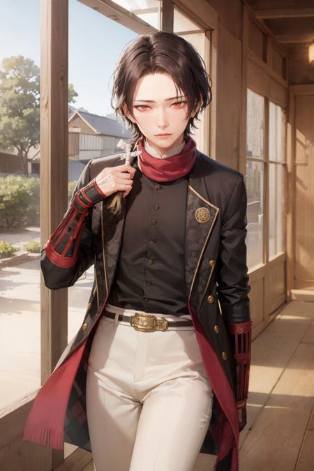 00038-2400209382-(masterpiece, best quality_1.2), , cowboy shot, solo, male focus, 1boy, kashuu kiyomitsu, expressionless, closed mouth, looking.jpg